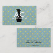 Carte De Visite Vaporisateur/Point Polka (Devant / Derrière)