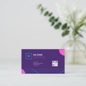 Carte De Visite Vaporwave (Debout devant)