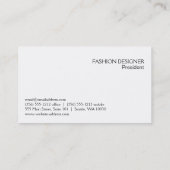 Carte De Visite Variation 2 du modèle de piste (Dos)