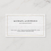 Carte De Visite Variation de bordure or Marbre blanc classique (Devant)