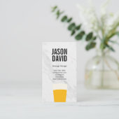 Carte De Visite Variation de la pinte de marbre de bière (Debout devant)