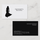 Carte De Visite Variation de mannequin de podium (Devant / Derrière)