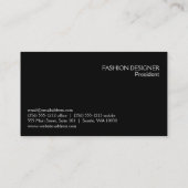Carte De Visite Variation de mannequin de podium (Dos)