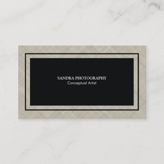 Carte De Visite Variation de texture en hachure croisée (Devant)
