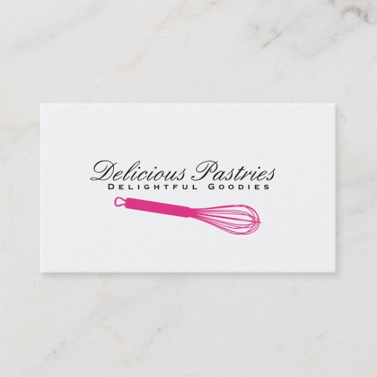 Carte De Visite Variation de Whisk (magenta) | Maître culinaire (Devant)