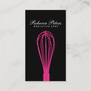 Carte De Visite Variation de Whisk (magenta)   Maître culinaire