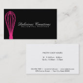 Carte De Visite Variation de Whisk (magenta) | Maître culinaire (Devant / Derrière)