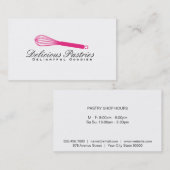 Carte De Visite Variation de Whisk (magenta) | Maître culinaire (Devant / Derrière)