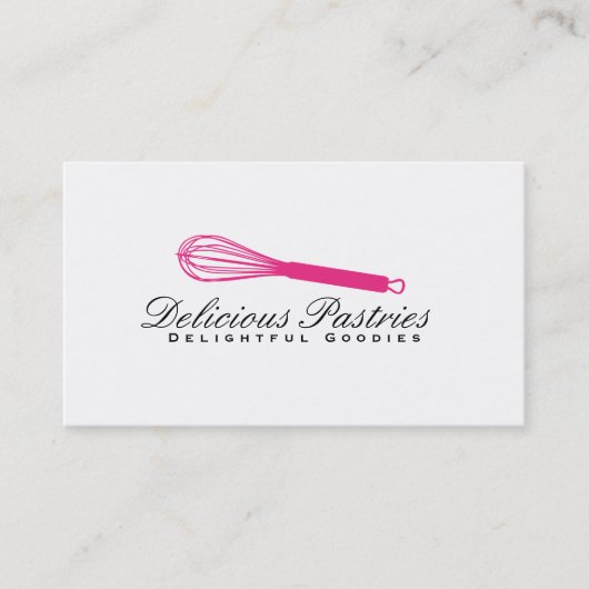 Carte De Visite Variation de Whisk (magenta) | Maître culinaire (Devant)