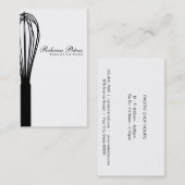 Carte De Visite Variation de Whisk | Maître culinaire (Devant / Derrière)