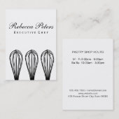 Carte De Visite Variation de Whisk | Maître culinaire (Devant / Derrière)