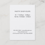 Carte De Visite Variation de Whisk | Maître culinaire (Dos)