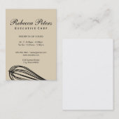 Carte De Visite Variation de Whisk | Maître culinaire (Devant / Derrière)