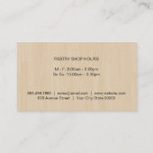 Carte De Visite Variation de Whisk | Maître culinaire | Grain de b (Dos)