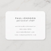 Carte De Visite Variation de Whisk (or) | Maître culinaire (Dos)