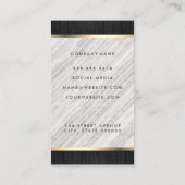 Carte De Visite Variation des motifs de finition et de lux de bois (Dos)