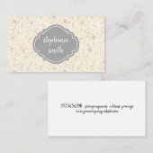 Carte De Visite Variation Motif Poka Dot tendance (Devant / Derrière)