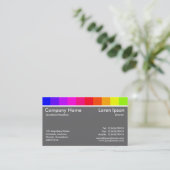 Carte De Visite Variations de couleur 02 (60% Gris) (Debout devant)