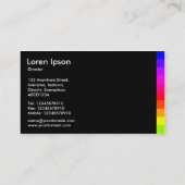 Carte De Visite Variations de couleur III 01a - Noir (Dos)