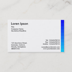 Carte De Visite Variations de couleurs II 05