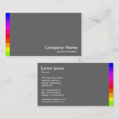 Carte De Visite Variations de couleurs III 01 - Gris (Devant / Derrière)