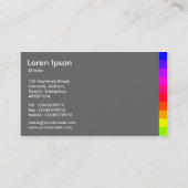 Carte De Visite Variations de couleurs III 01 - Gris (Dos)
