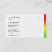 Carte De Visite Variations de couleurs III 02a (Dos)