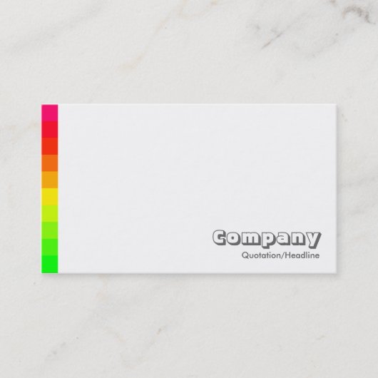 Carte De Visite Variations de couleurs III 02a (Devant)
