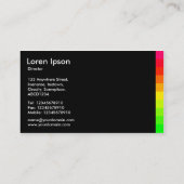 Carte De Visite Variations de couleurs III 02a - Noir (Dos)