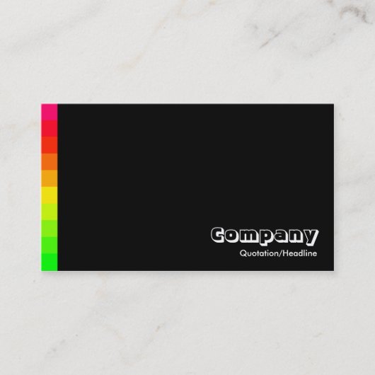 Carte De Visite Variations de couleurs III 02a - Noir (Devant)