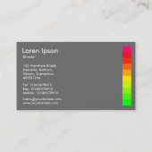 Carte De Visite Variations de couleurs IV 02a - Gris (Dos)