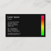 Carte De Visite Variations de couleurs IV 02a - Noir (Dos)