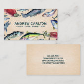 Carte De Visite Varietal Fish | Fishing  (Devant / Derrière)