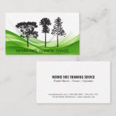 Carte De Visite Variété d'arbres | Paysage | Topiaire (Devant / Derrière)