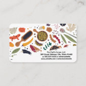 Carte De Visite Variété d'herbes épices et graines | Culinaire (Dos)