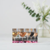 Carte De Visite Variétés de vins pour la dégustation (Debout devant)