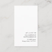 Carte De Visite Vase et priseur orientaux d'antiquités d'art de (Dos)