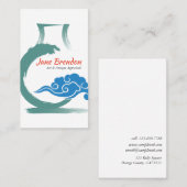 Carte De Visite Vase et priseur orientaux d'antiquités d'art de (Devant / Derrière)