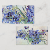 Carte De Visite Vase Still Life avec Irises par Vincent van Gogh (Devant / Derrière)