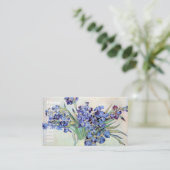Carte De Visite Vase Still Life avec Irises par Vincent van Gogh (Debout devant)