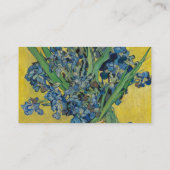 Carte De Visite Vase Van Gogh avec Iris Classic Impressionnisme (Dos)