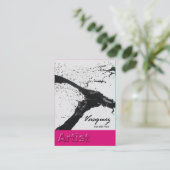 Carte De Visite Vasquez - fuschia audacieux d'illustrateur de (Debout devant)