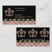Carte De Visite Vaudou tribal Fleur de lis (Devant / Derrière)