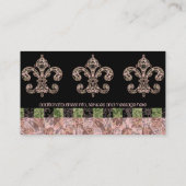 Carte De Visite Vaudou tribal Fleur de lis (Dos)