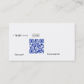 Carte De Visite VCard QR-CODE (Dos)