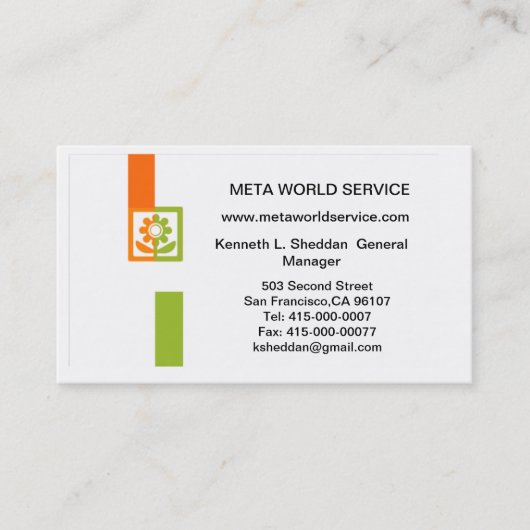 Carte De Visite VCard QR-CODE (Devant)