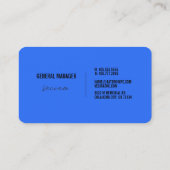 Carte de visite Vecina (Dos)