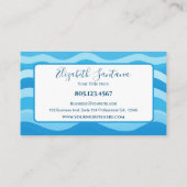 Carte De Visite Vecteurs bleus modernes (Dos)