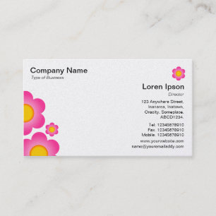 Carte De Visite Vector Flower - (Carte Platine)