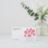 Carte De Visite Vector Flowers III - (Platine) (Debout devant)